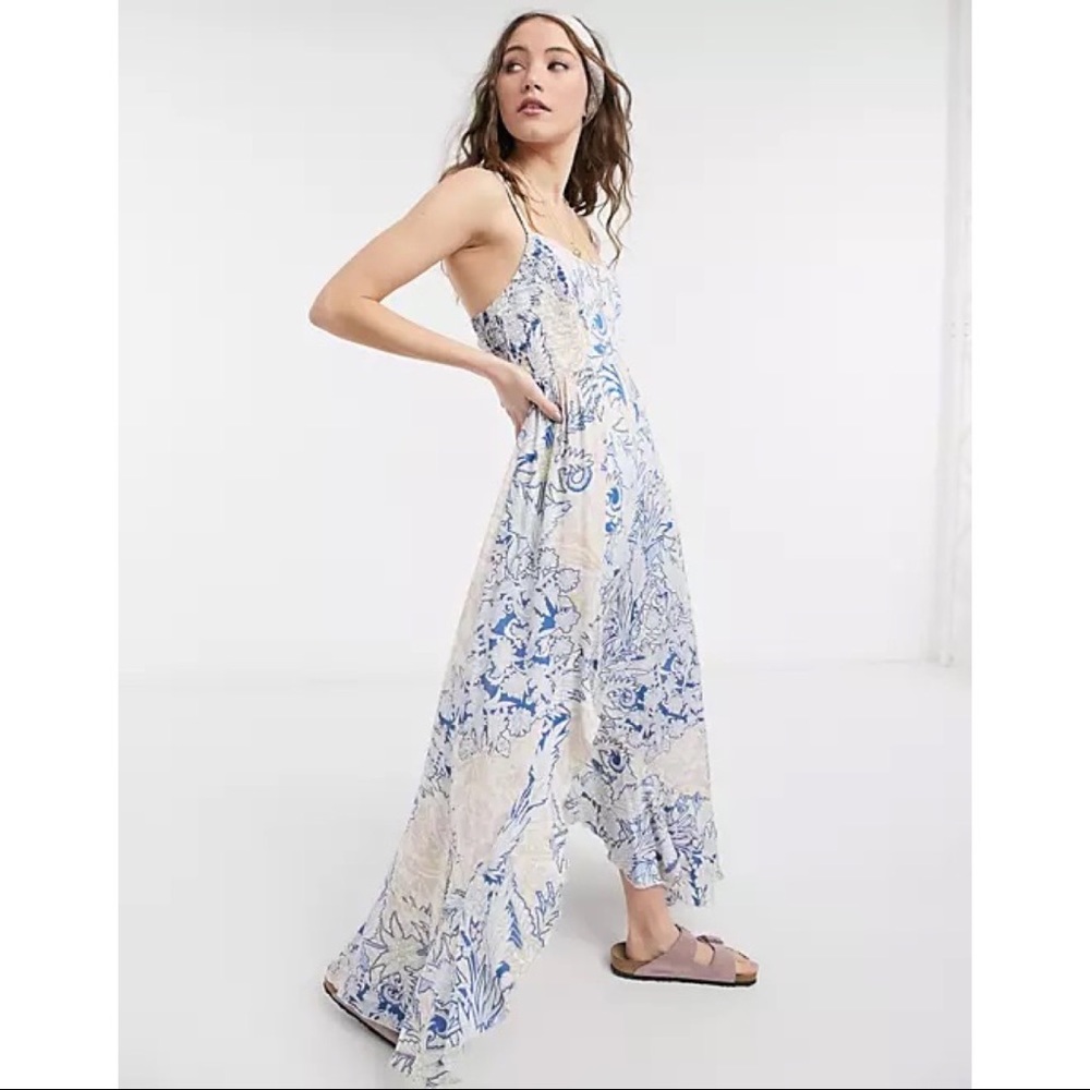 Free People Forever Yours Smocked Maxi
Dress